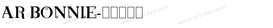 AR BONNIE字体转换